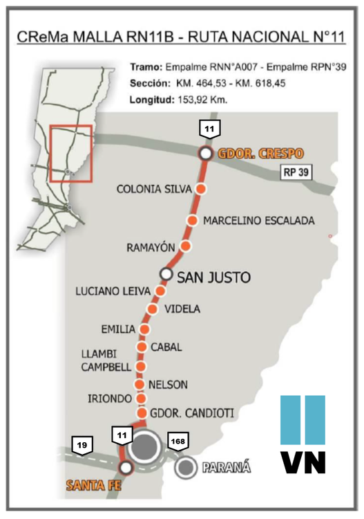 INFOGRAFIA LICITACION CREMA RN 11 - SANTA FE-GOB CRESPO