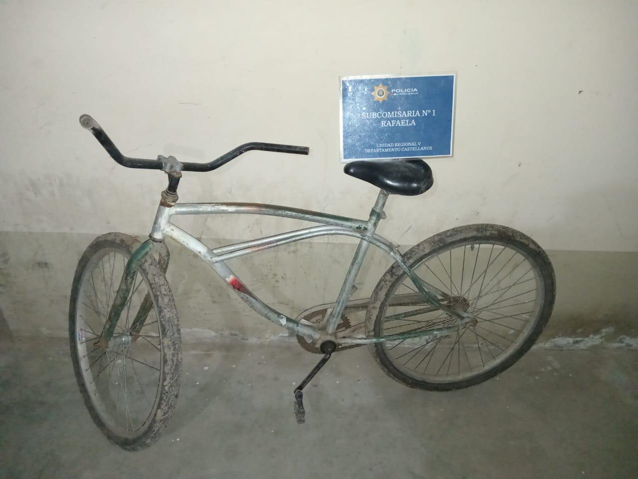bicicleta en la que se conducía