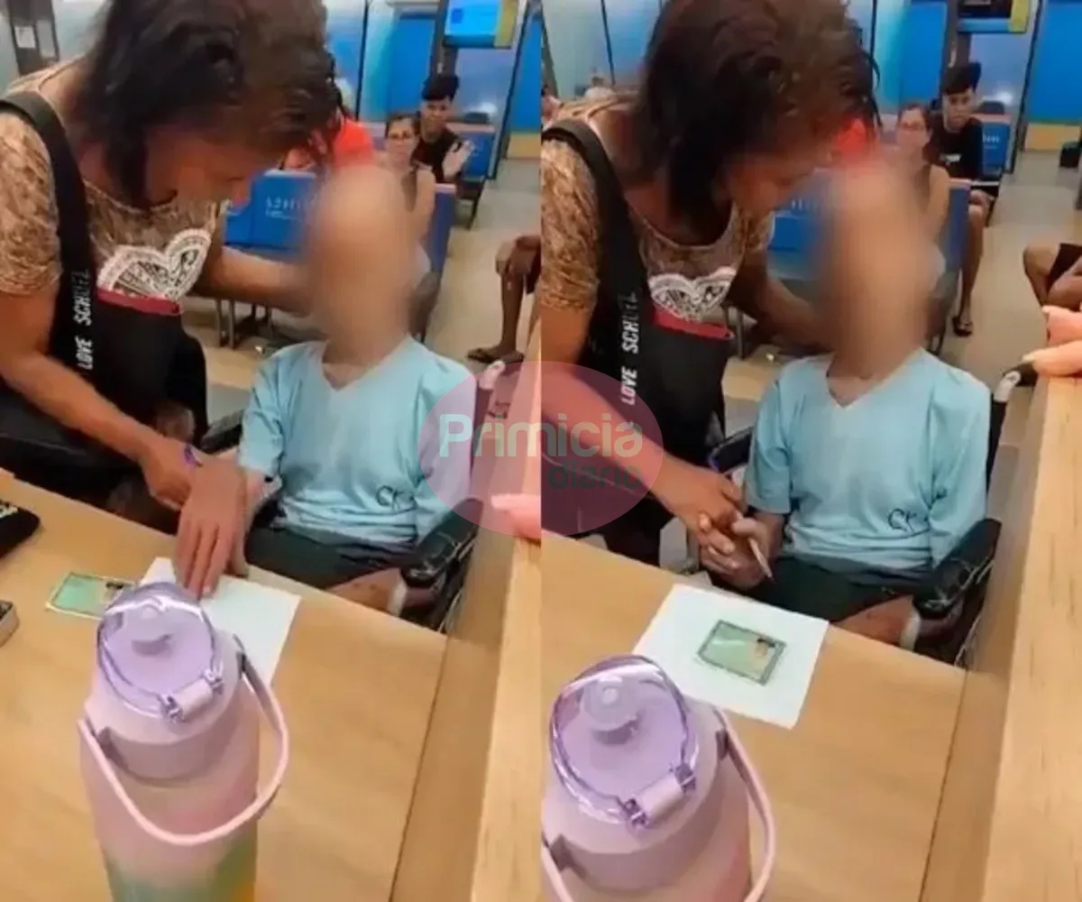 mujer lleva a su tio fallecido (1)