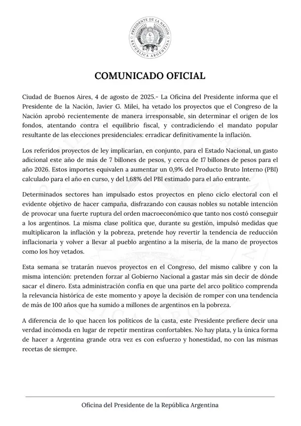 veto jubilaciones discapacidad